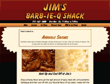 Tablet Screenshot of jimsbbqshack.com